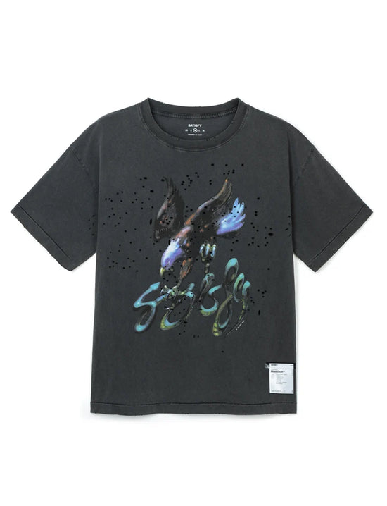 SATISFY MothTech T-Shirt  eagle 11006-00A35 Aged Black