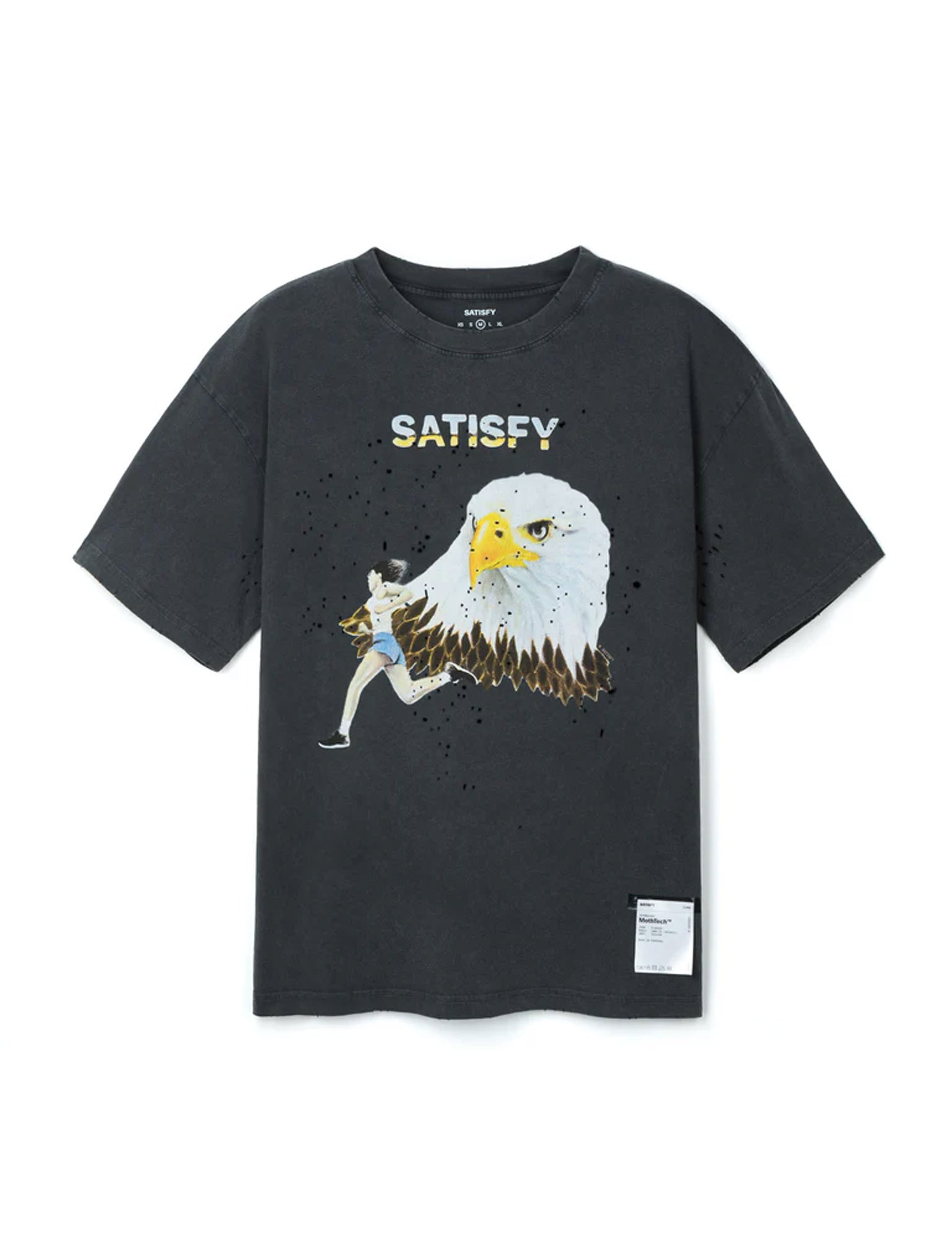 SATISFY MothTech™ T‑Shirt Aged Black