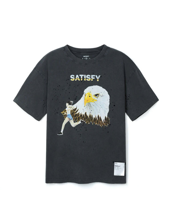 SATISFY MothTech™ T‑Shirt Aged Black