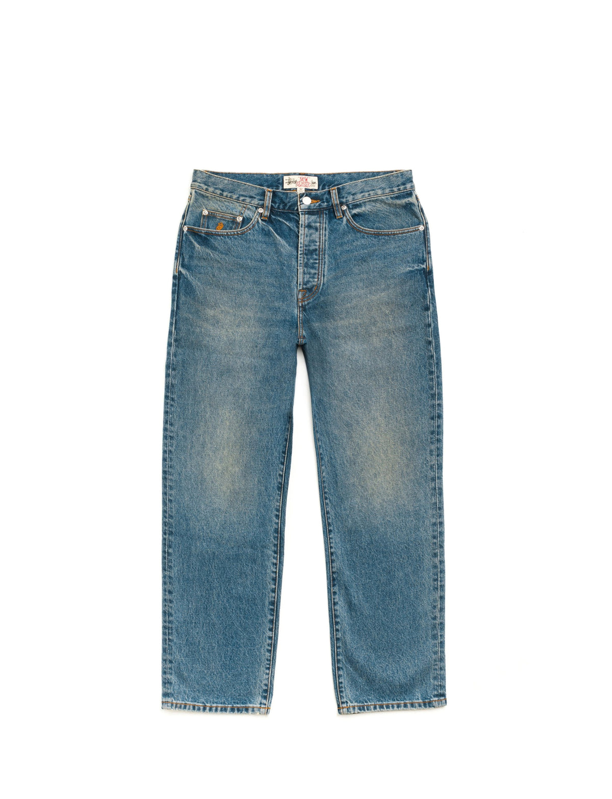 STÜSSY 7 New Classic Jeans Denim Dark Wash Indigo