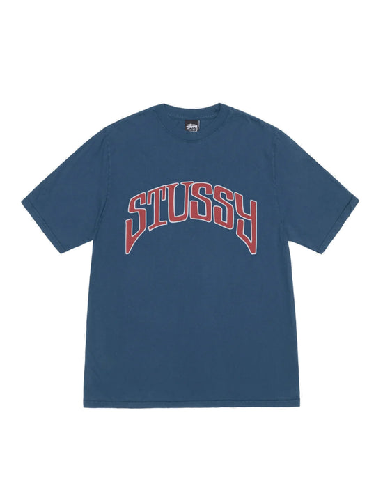 STÜSSY Arched Pig. Dyed Tee navy