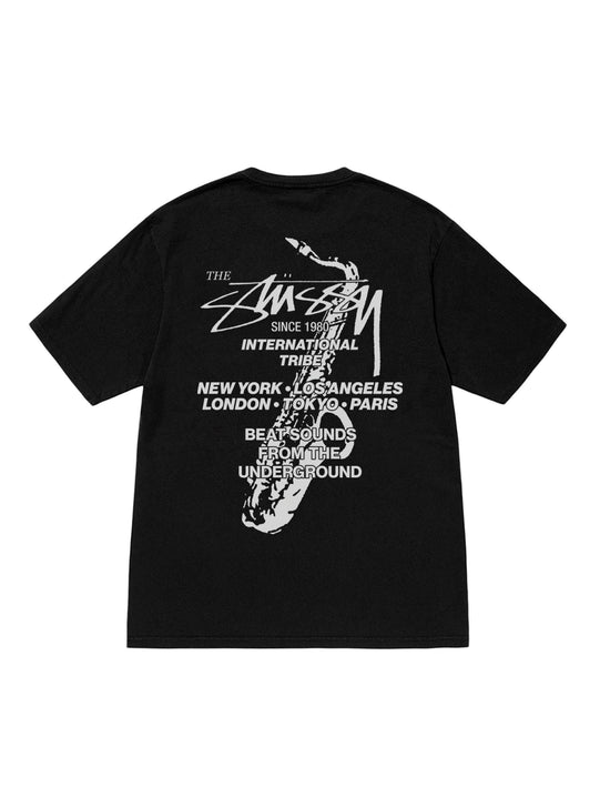 STÜSSY Beat Sounds Pig. Dyed Tee BLACK