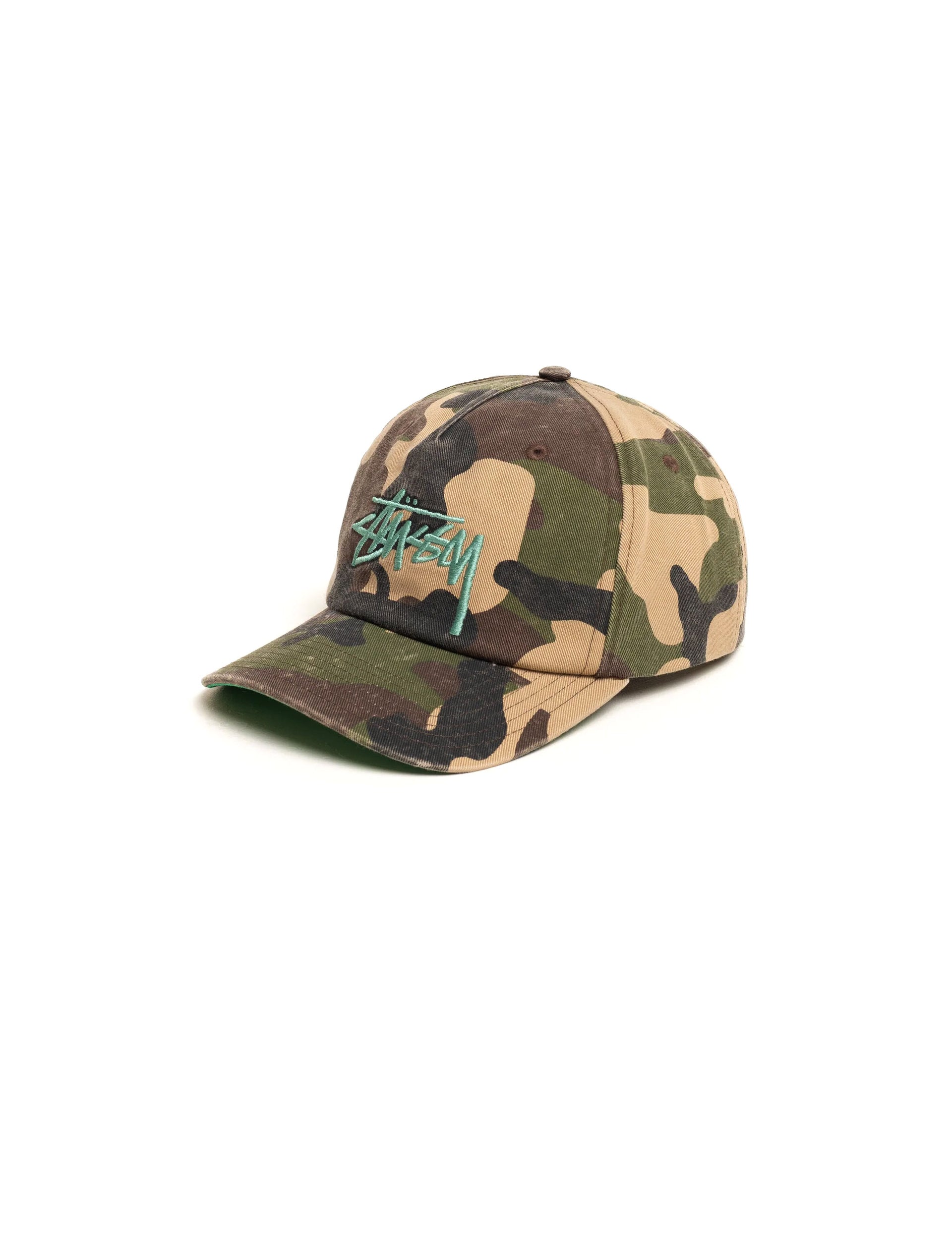 STÜSSY Big Stock Mid Depth Cap WOODLAND CAMO