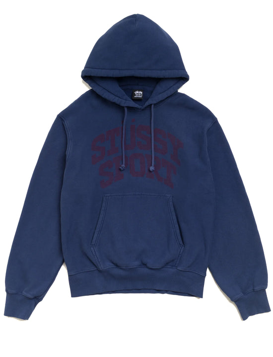 STÜSSY Block Sport Gar. Dyed Hood MIDNIGHT