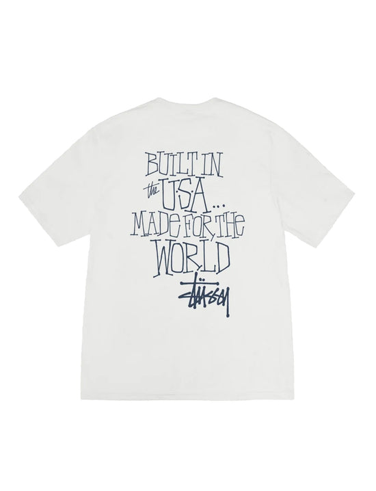 STÜSSY Built In Usa Pig. Dyed Tee NATURAL