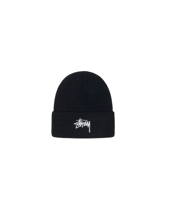 STÜSSY CUFF BEANIE STOCK BLACK