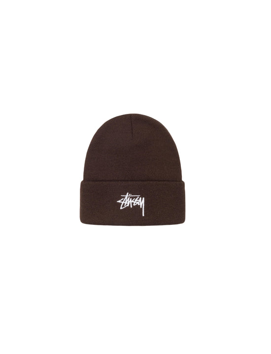 STÜSSY CUFF BEANIE STOCK COCOA