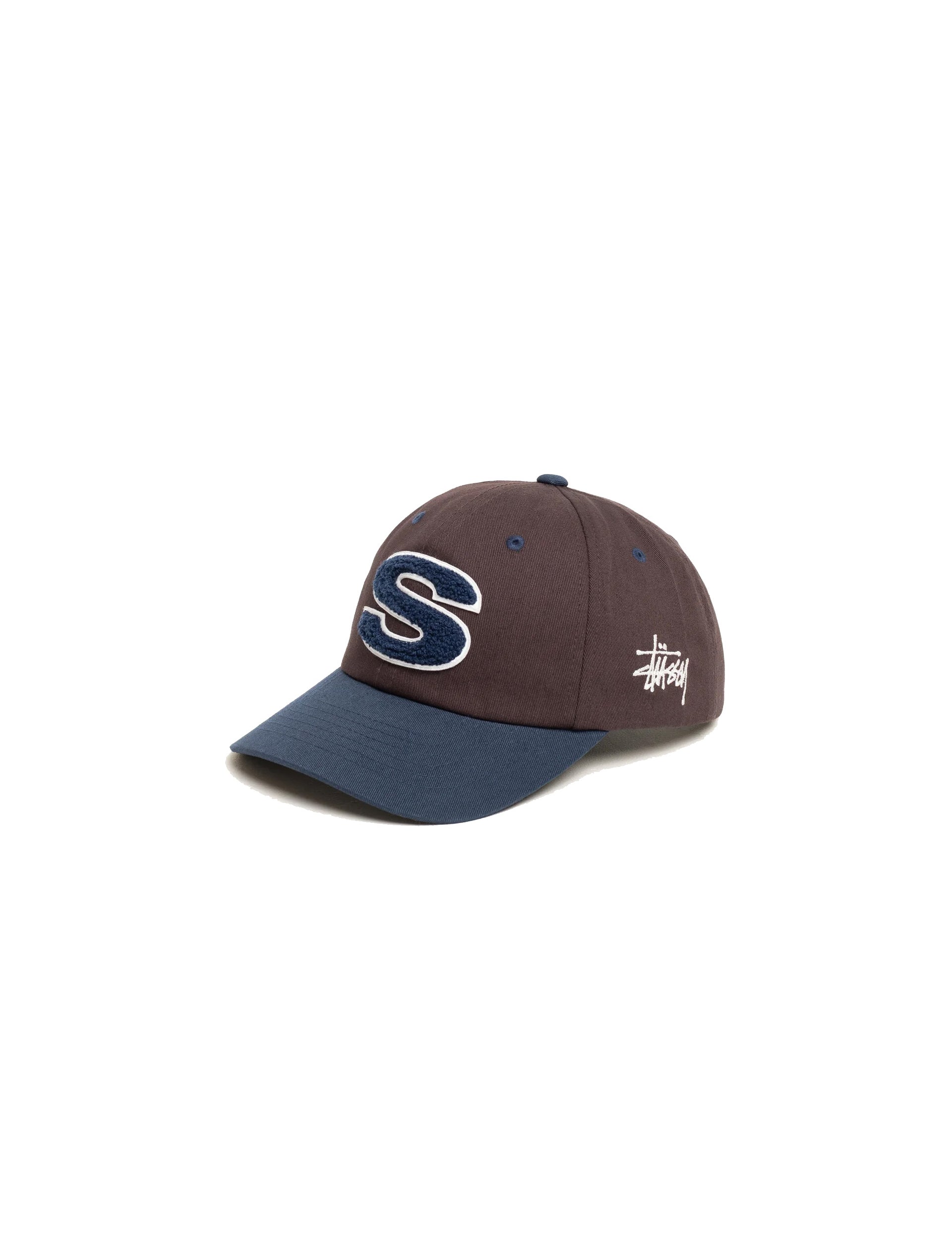 STÜSSY Chenille S Low Pro Cap DARK BROWN