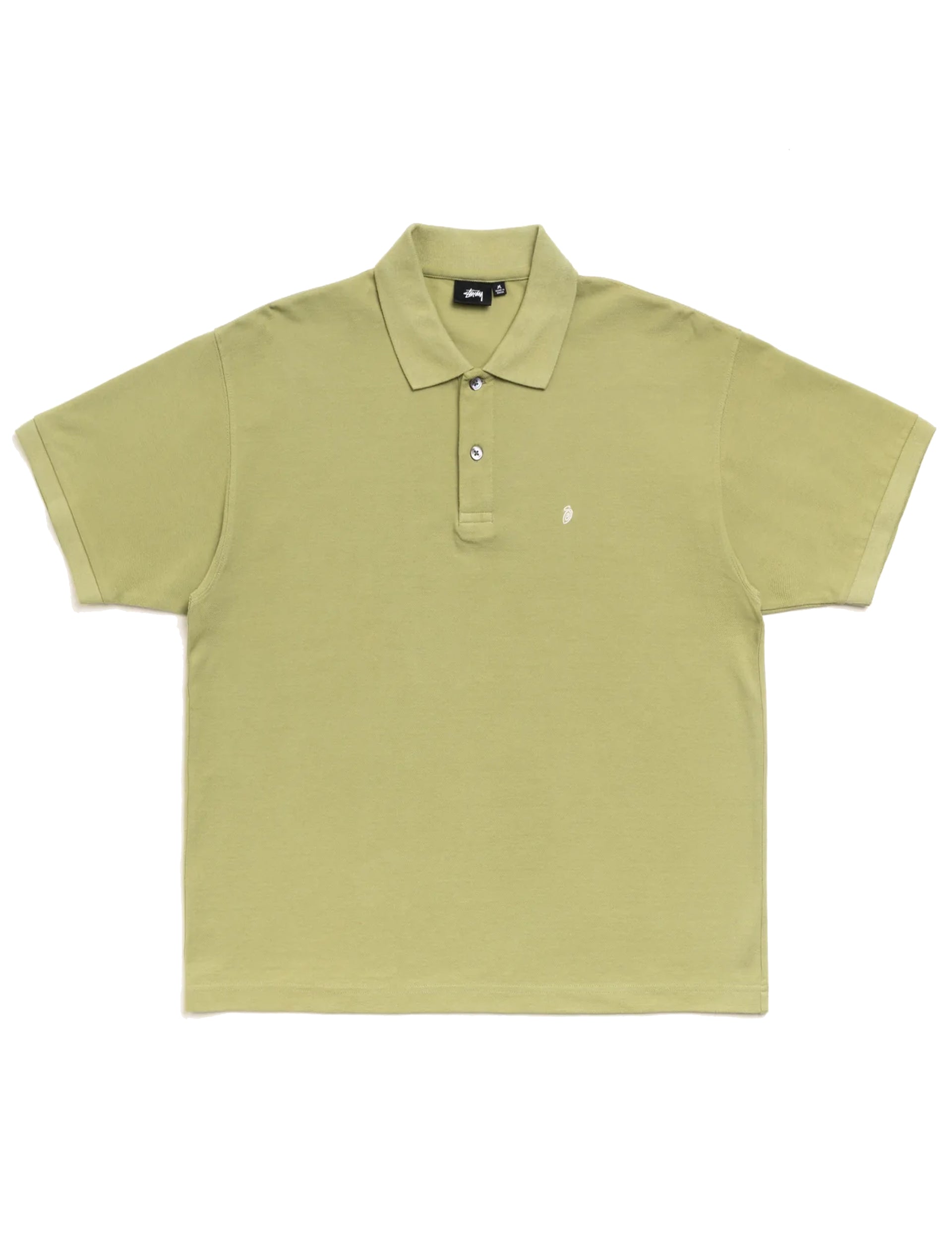 STÜSSY Classic Pique Polo LEAF