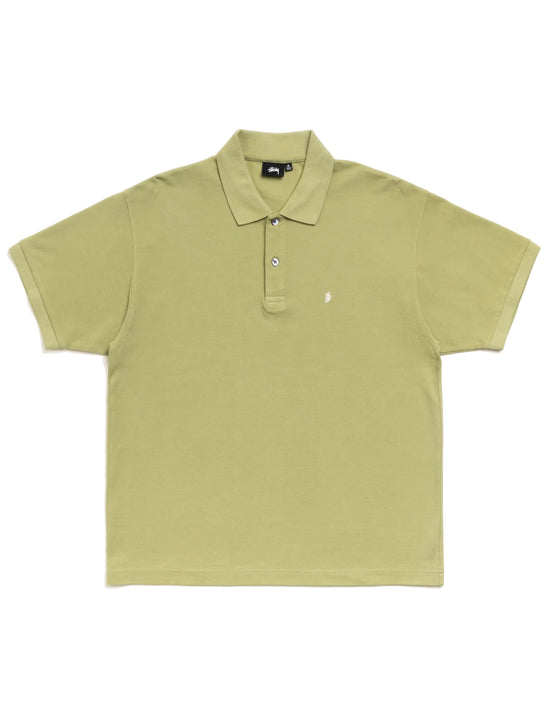 STÜSSY Classic Pique Polo LEAF