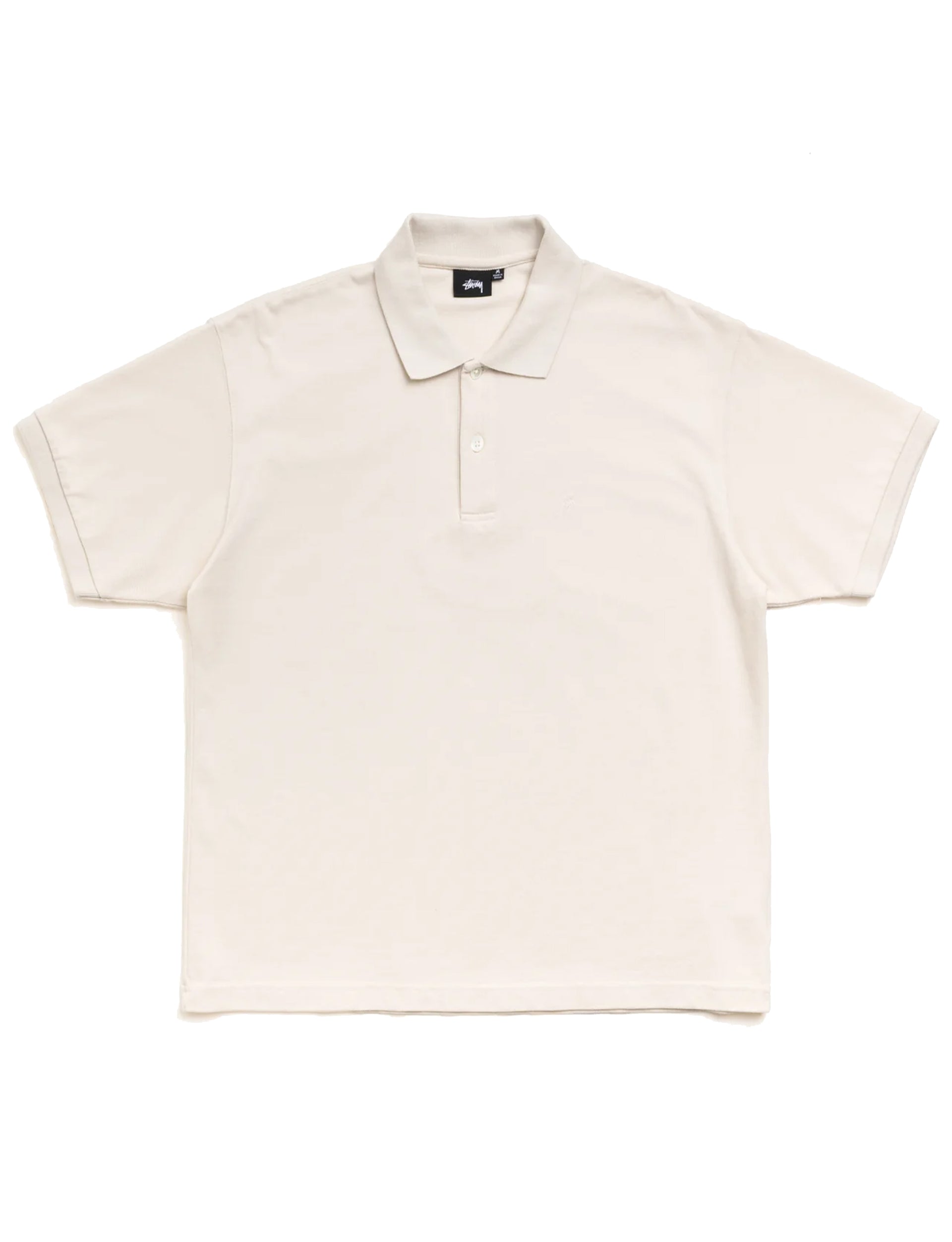 STÜSSY Classic Pique Polo OFF WHITE