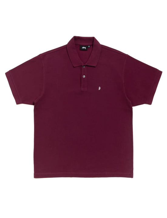STÜSSY Classic Pique Polo PLUM