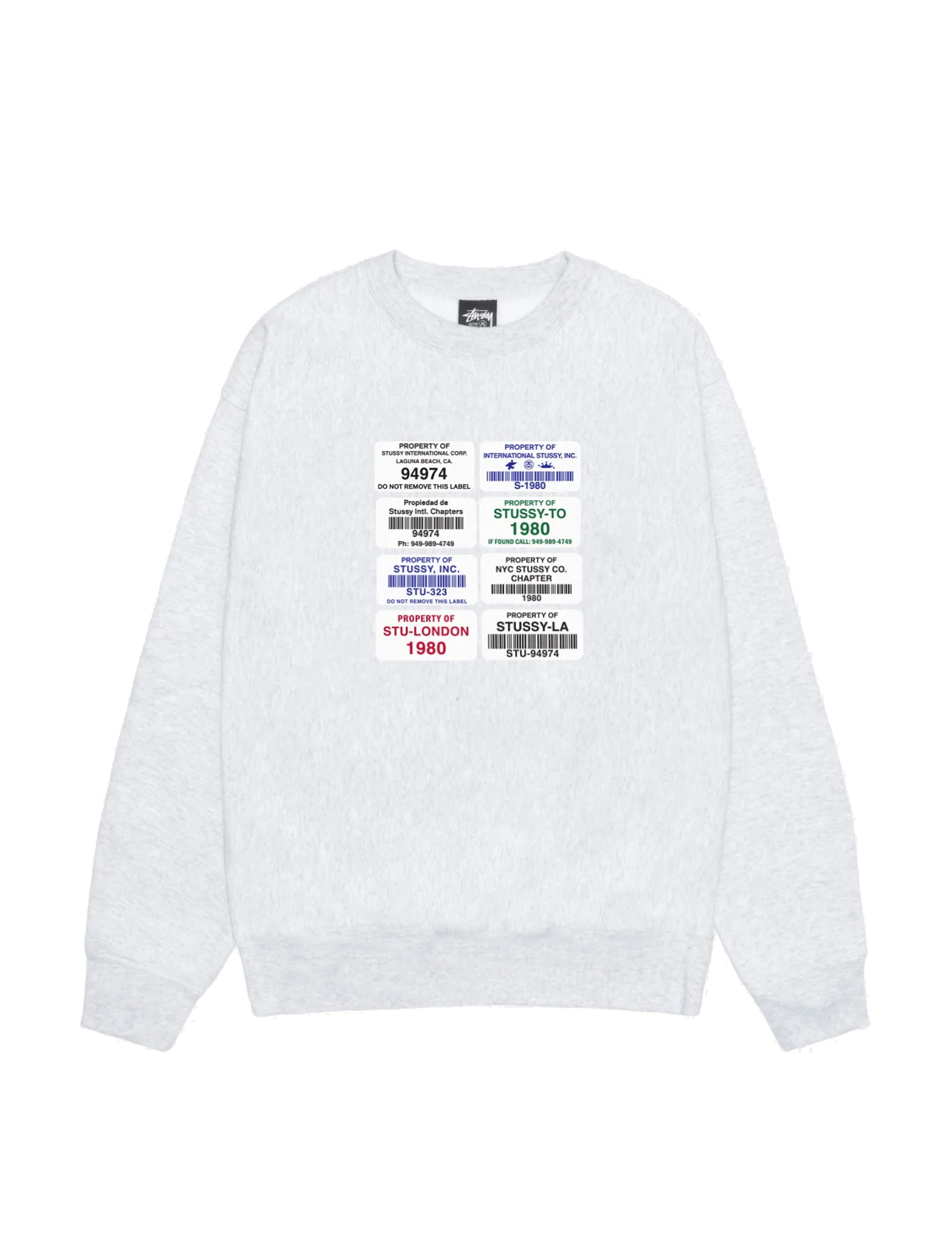 STÜSSY Codes Crew ASH HEATHER