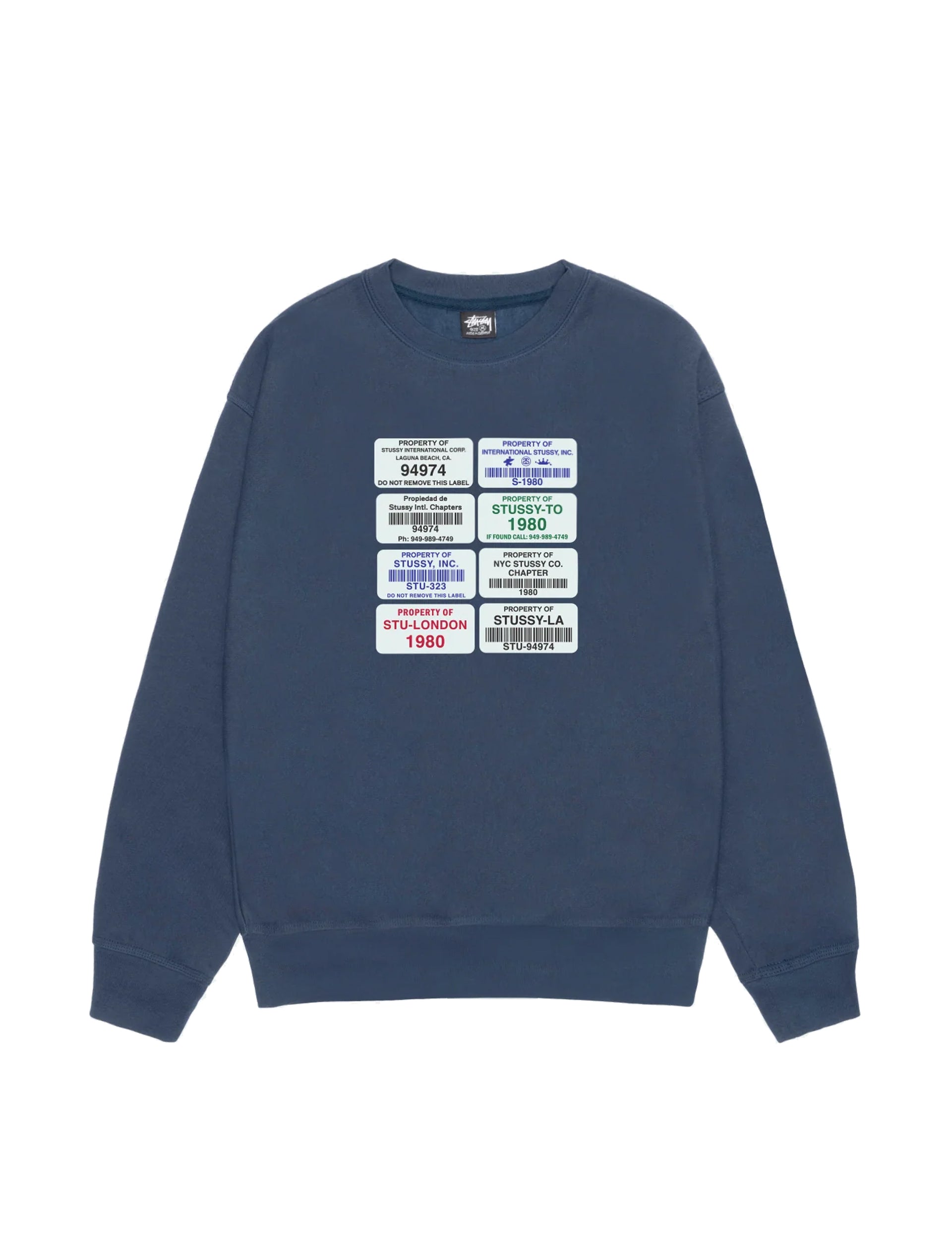 STÜSSY Codes Crew NAVY