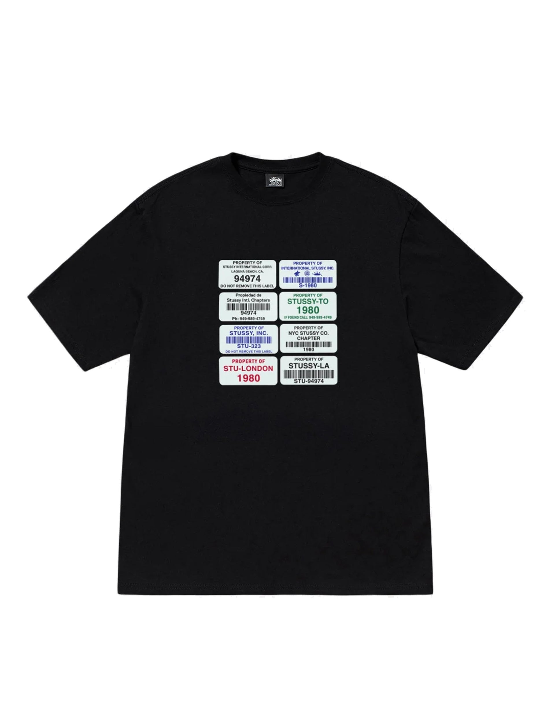 STÜSSY Codes Tee BLACK