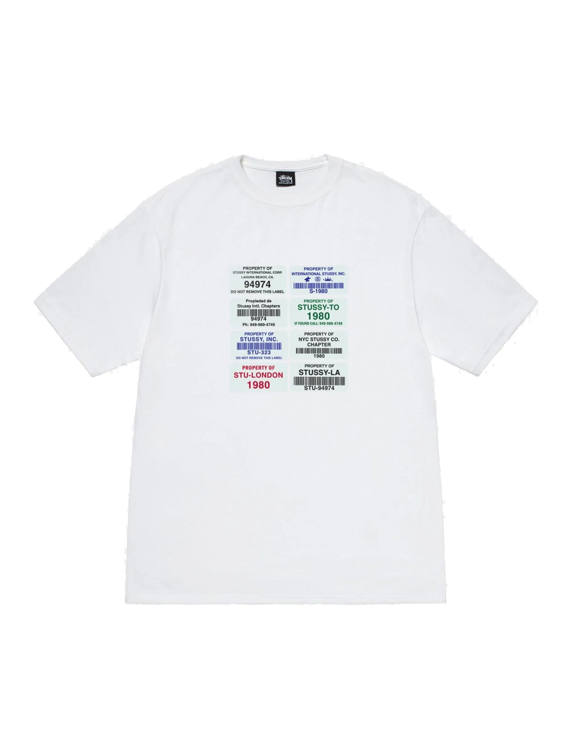 STÜSSY Codes Tee WHITE