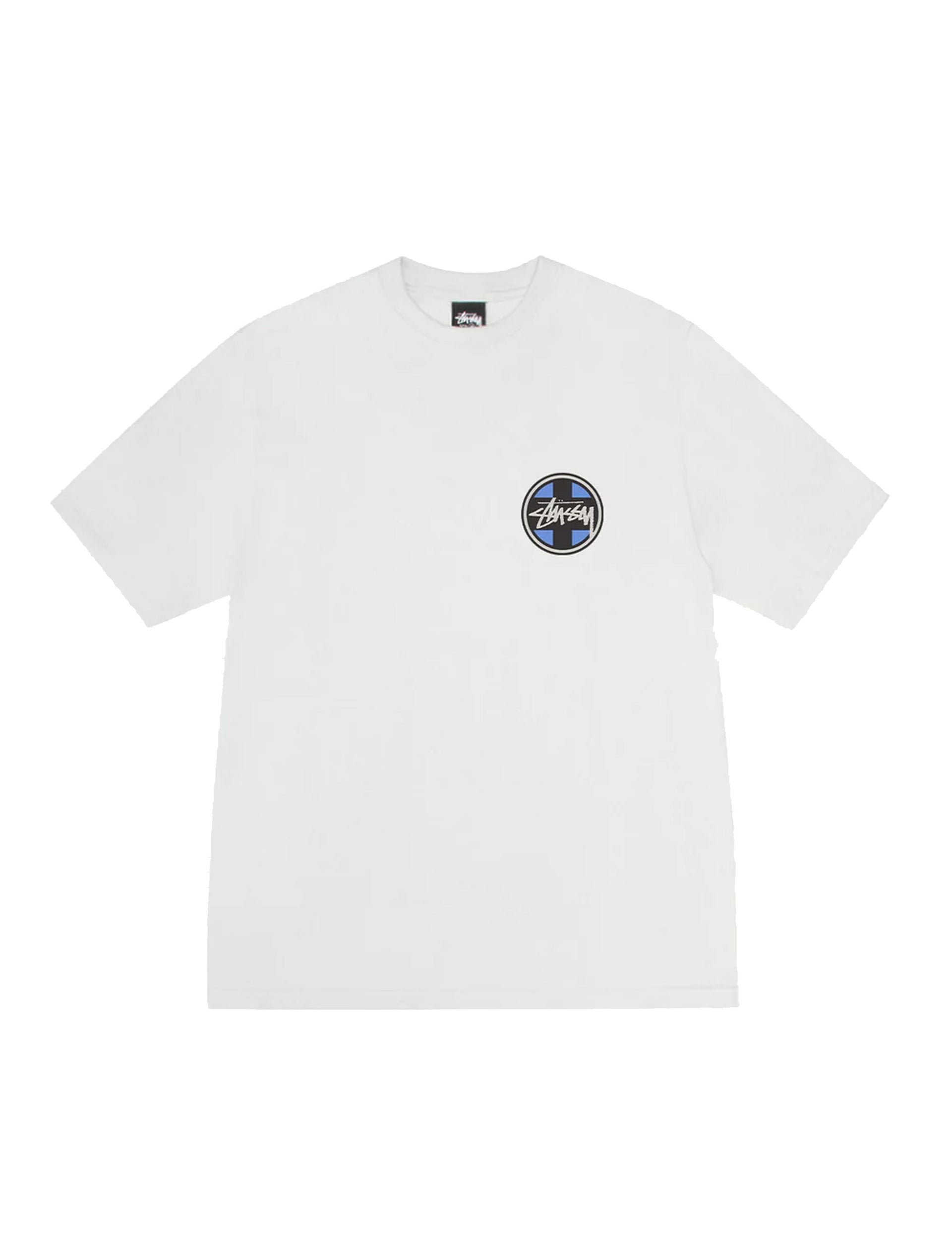 STÜSSY Cross Dot Pig. Dyed Tee Natural