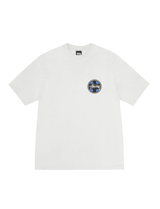 STÜSSY Cross Dot Pig. Dyed Tee Natural