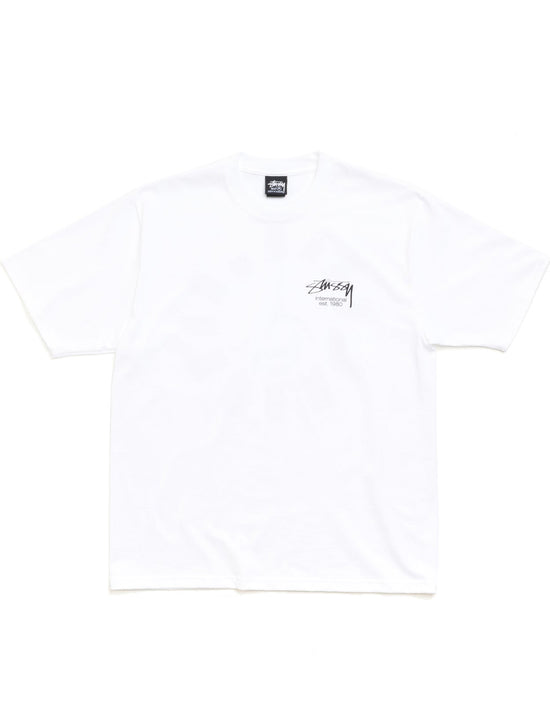 STÜSSY DICE CLOCK TEE WHITE