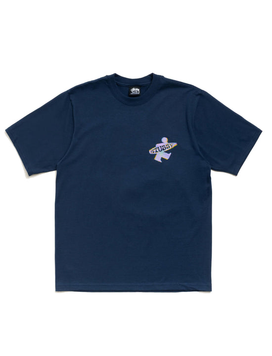 STÜSSY DOT SURF T-SHIRT NAVY