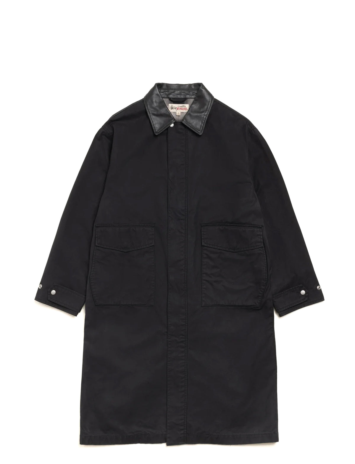 STÜSSY DUSTER COAT BLACK