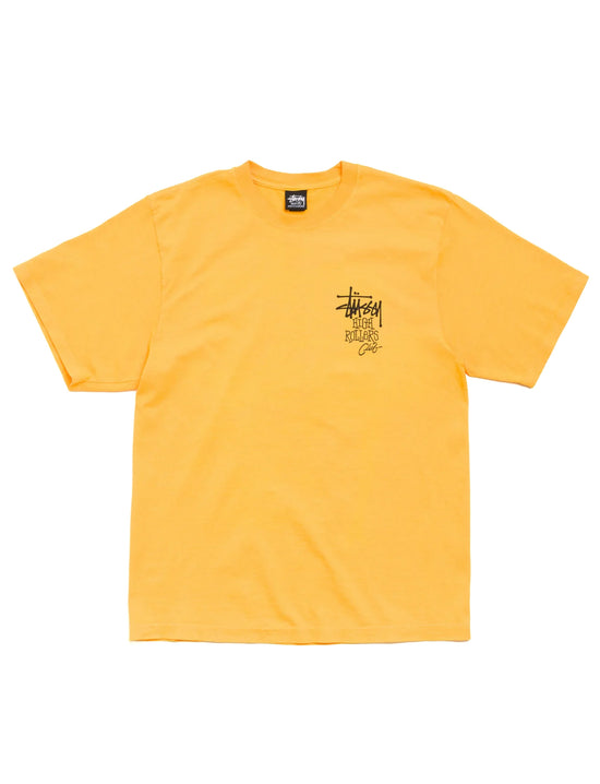 STÜSSY HIGH ROLLERS TEE MARIGOLD