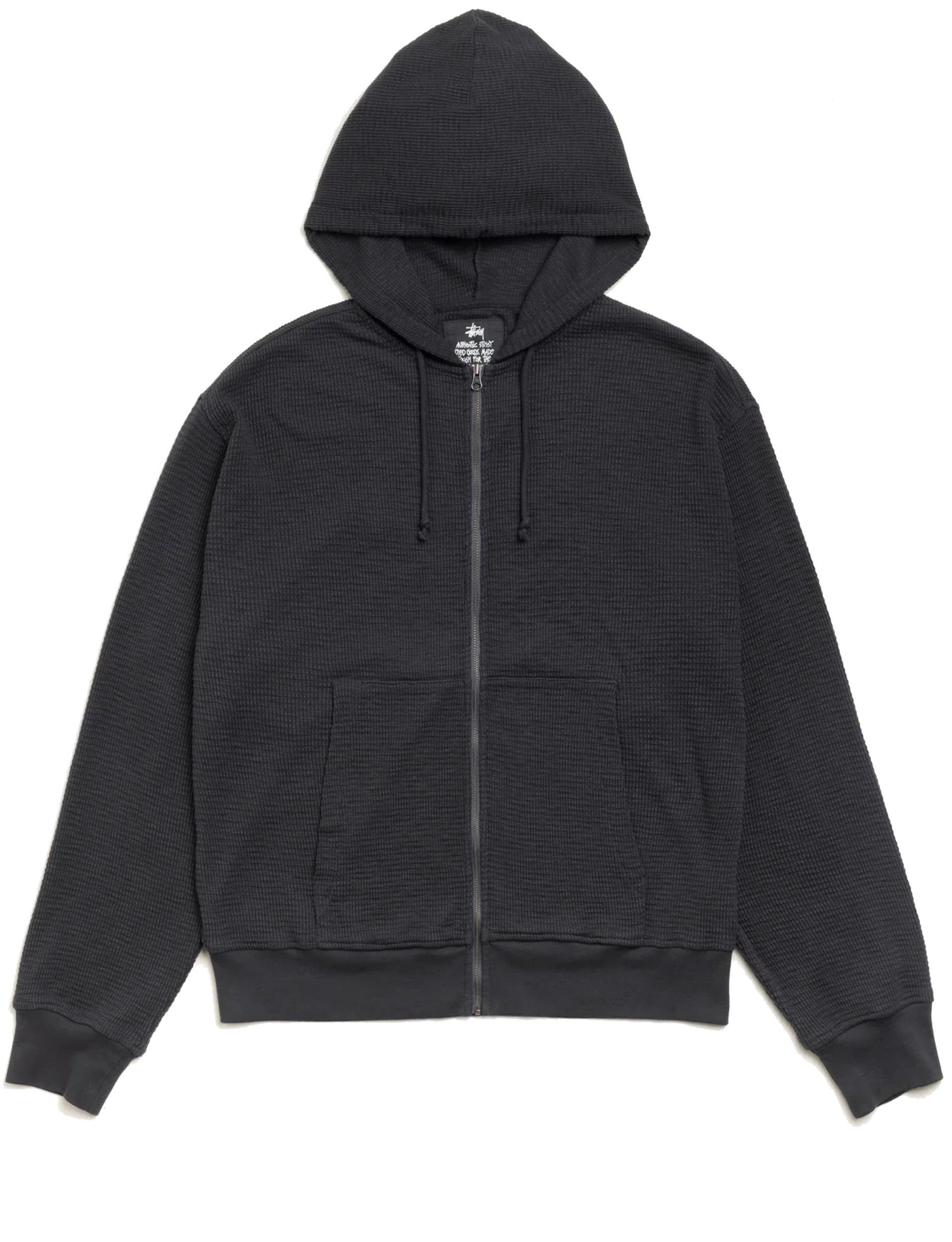 STÜSSY Light Weight Thermal Hood FADED BLACK