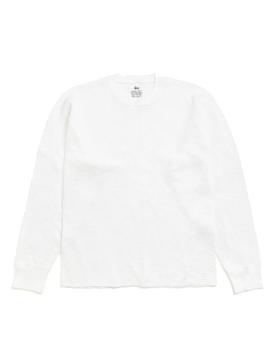STÜSSY PIGMENT DYED LS THERMAL WHITE