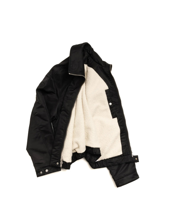 STÜSSY Pile Lined Zip Jacket Black