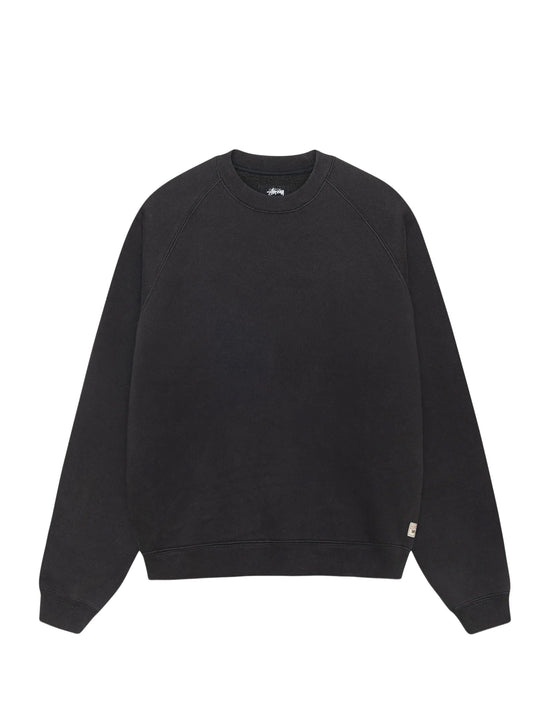 STÜSSY RELAXED CREW WASHED BLACK