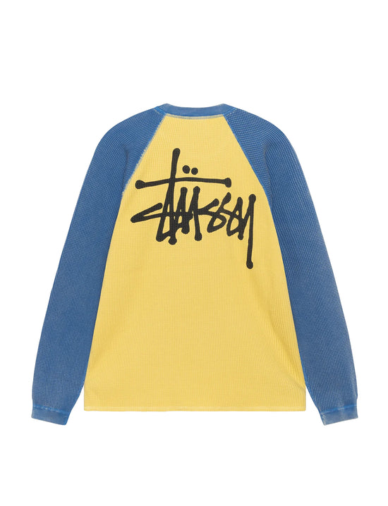 STÜSSY Raglan Thermal 2 Tone YELLOW