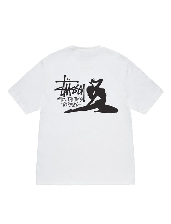 STÜSSY Relax Tee WHITE