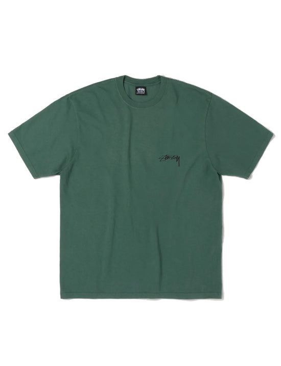 STÜSSY SERPENT TEE PIGMENT DYED PINE