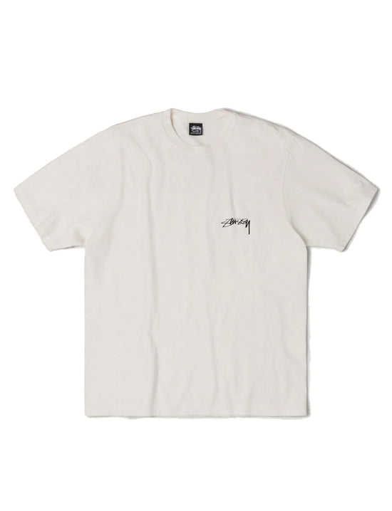 STÜSSY SERPENT TEE PIGMENT DYED WHITE