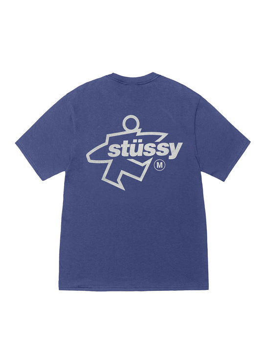 STÜSSY Surf Size Pig. Dyed Tee INDIGO