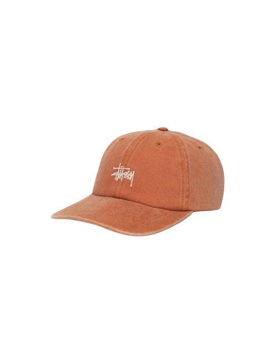 STÜSSY Washed Basic Low Pro Cap RUST RED