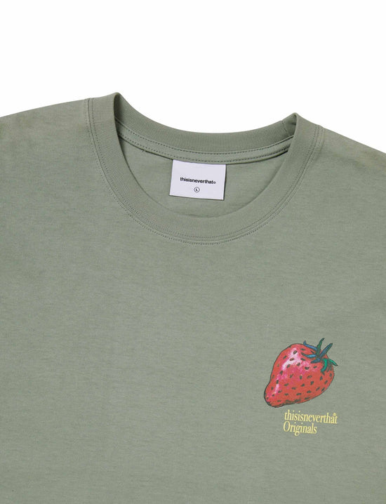 THISISNEVERTHAT  Strawberry Tee LIGHT OLIVE
