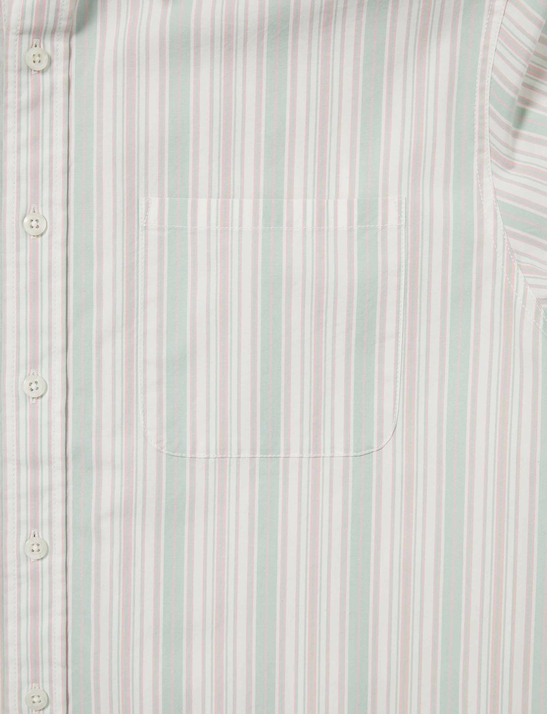 THISISNEVERTHAT Striped S/S Shirt GREEN