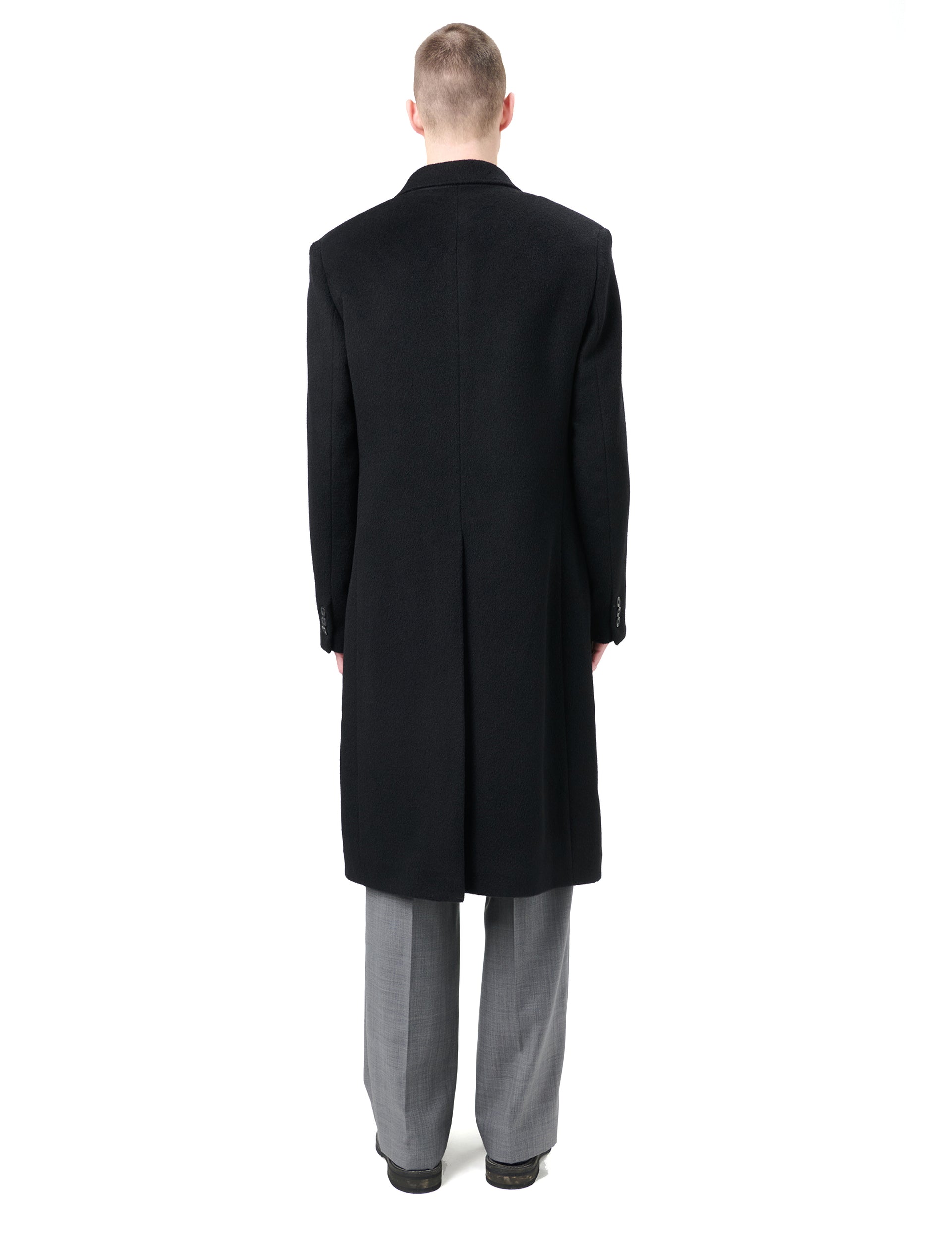 OUR LEGACY WHALE COAT Black Hairy Wool