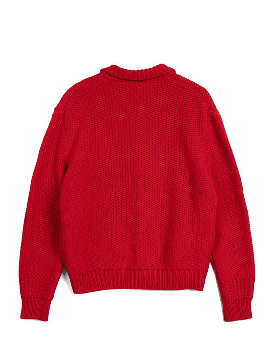 YMC Rat Pack Cardigan Red