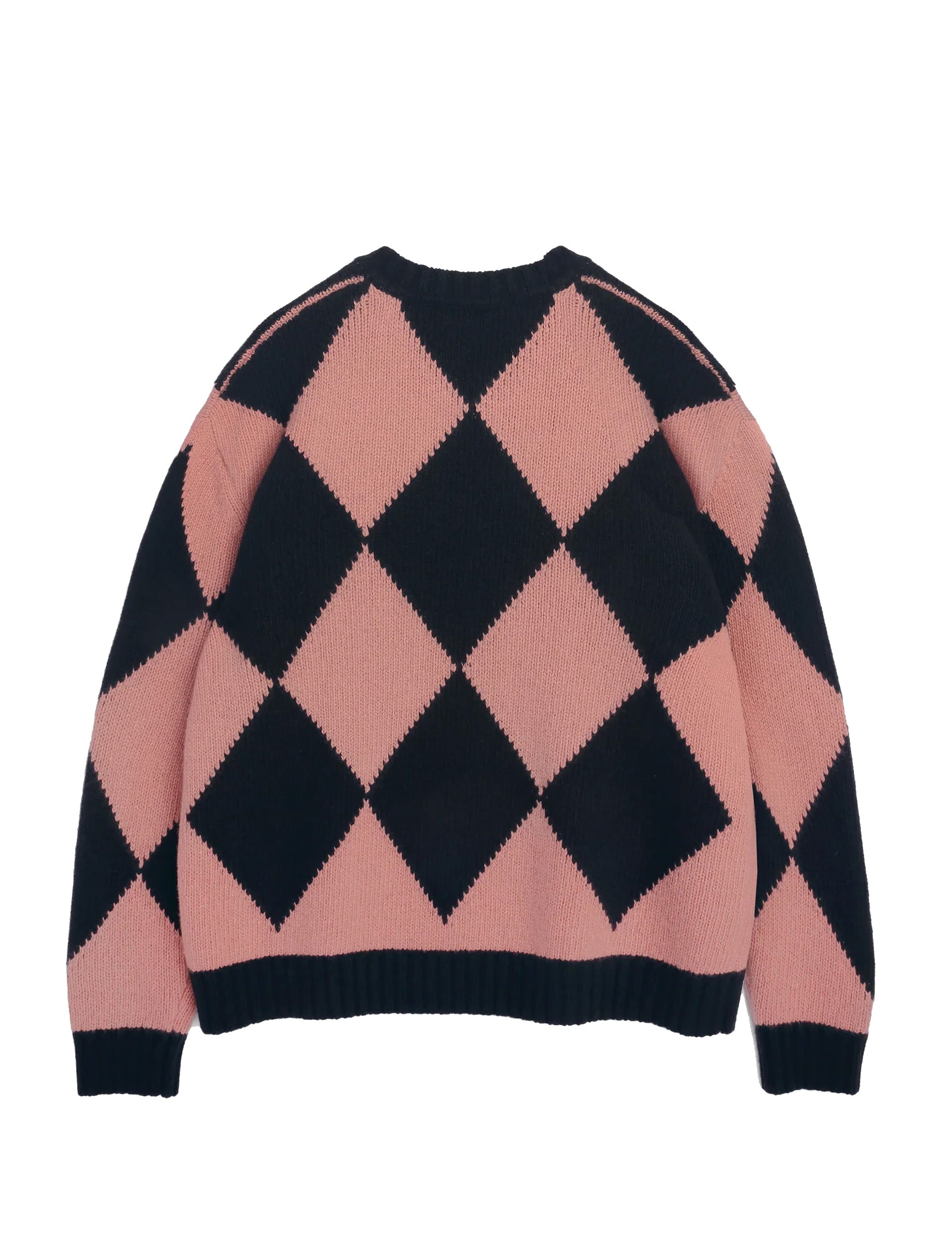 YOUMUSTCREATE FLINT CREW NECK  BLACK/PINK