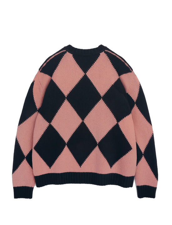 YOUMUSTCREATE FLINT CREW NECK  BLACK/PINK