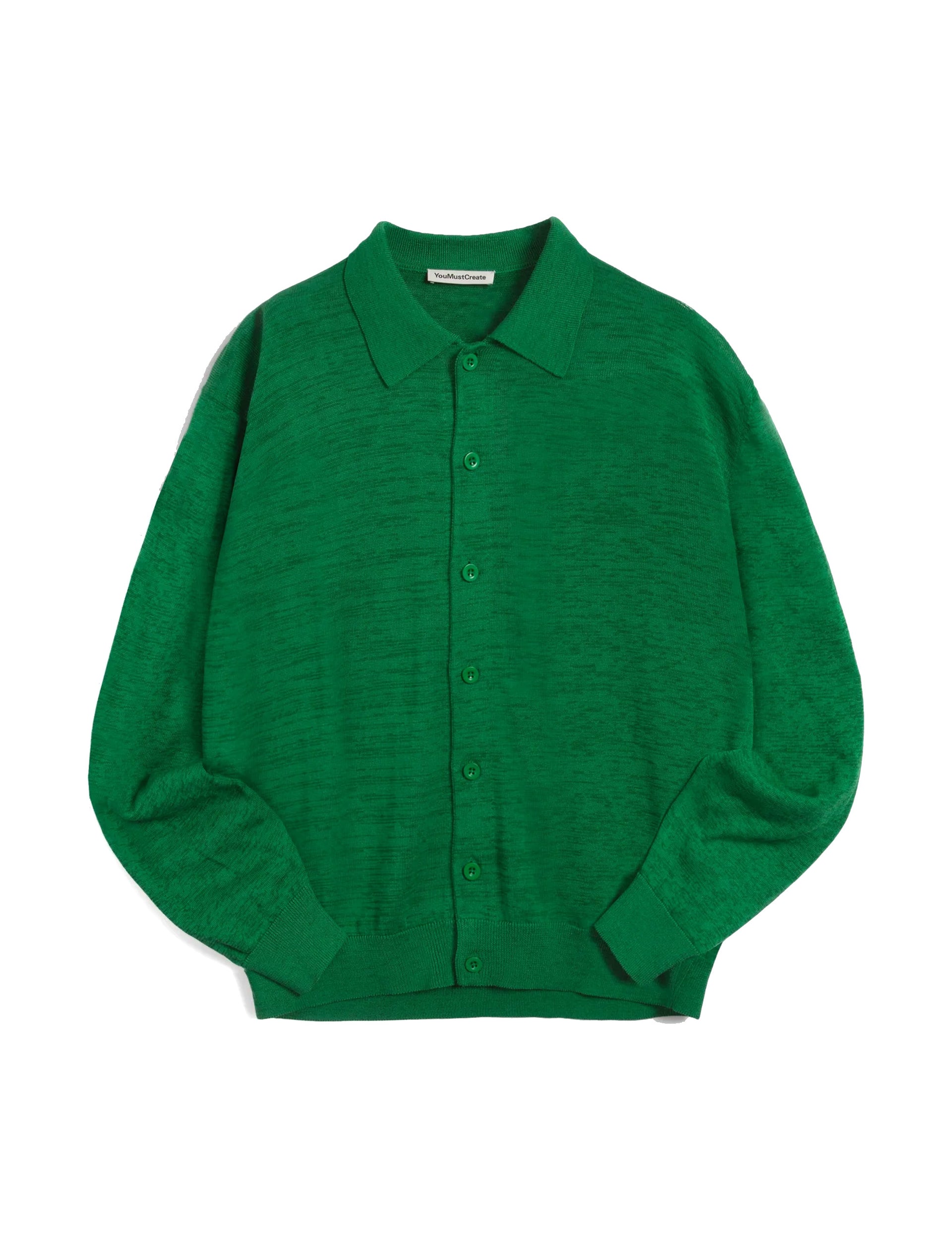 YouMustCreate Rat Pack Cardigan Green