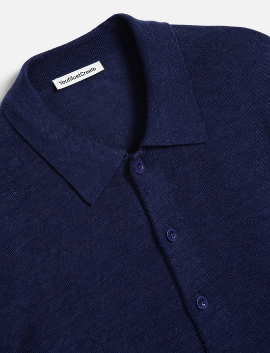 YouMustCreate Rat Pack Cardigan Navy