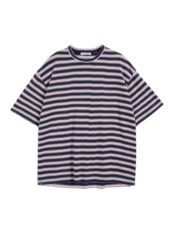 YouMustCreate TRIPLE T SHIRT STRIPED NAVY
