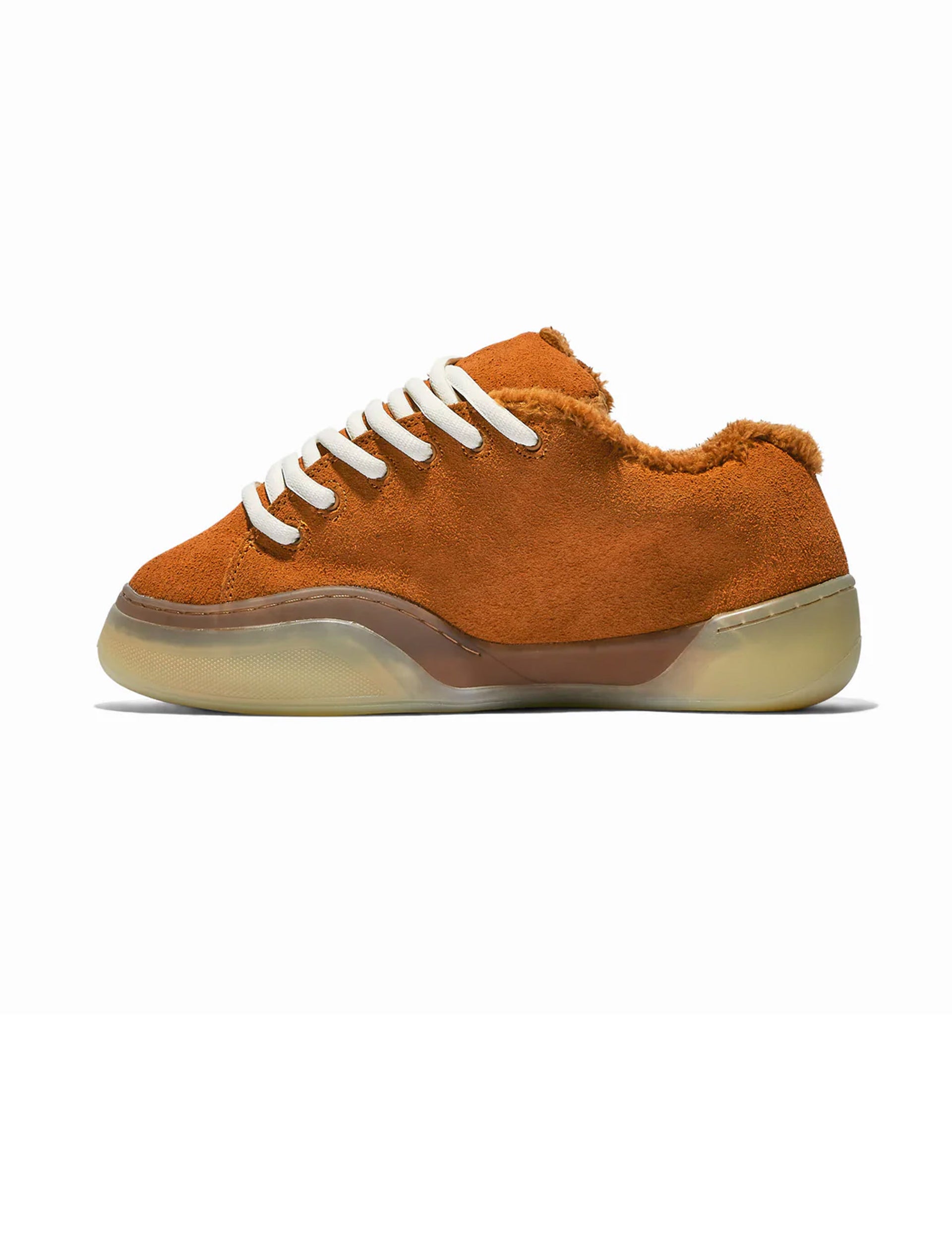 ERL UNISEX SUEDE SKATE SNEAKER LEATHER YELLOW