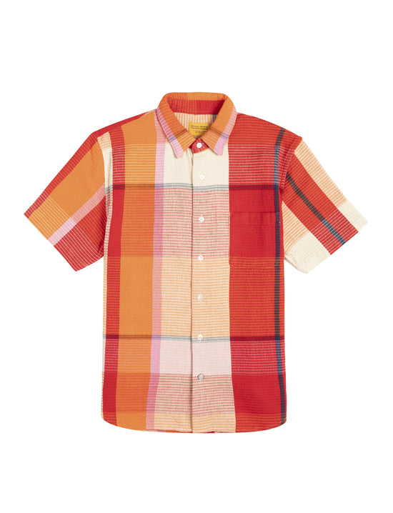 ORIGINAL MADRAS Lax Short Sleeve Shirt Orange
