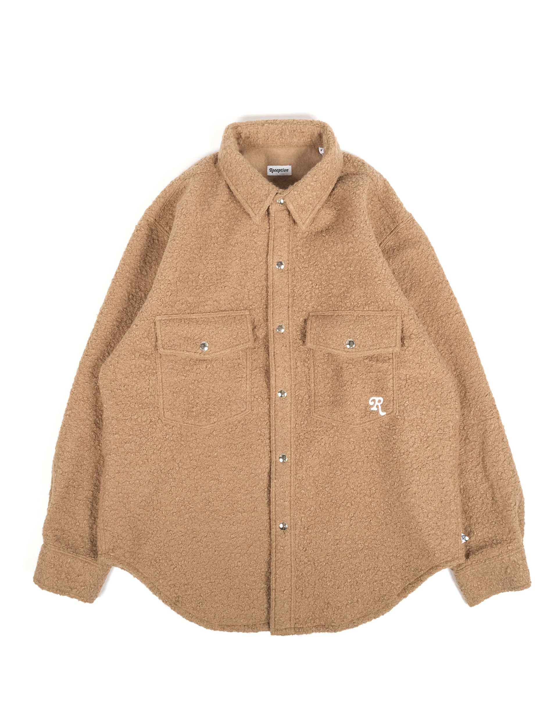 RECEPTION CLOTHING OVERSHIRT ICON PES SHERPA FLEECE SAND