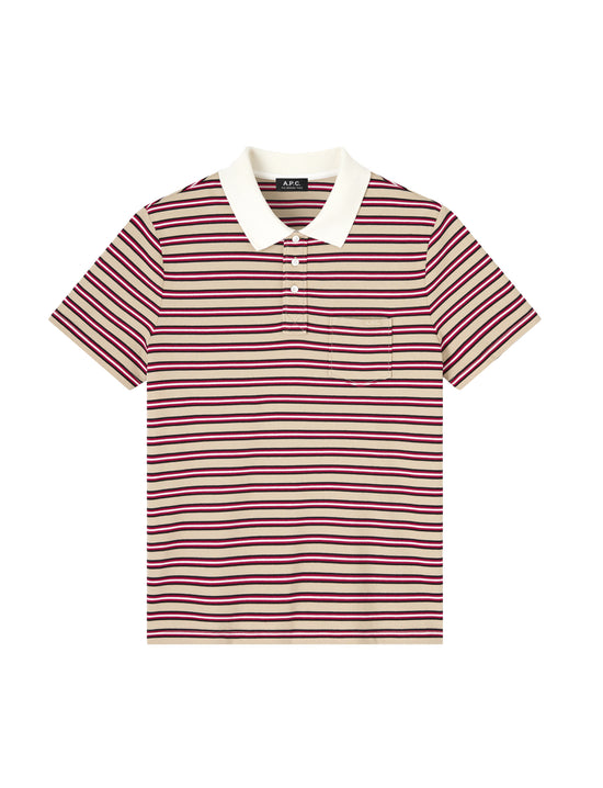 A.P.C. POLO OSCAR DARK BEIGE