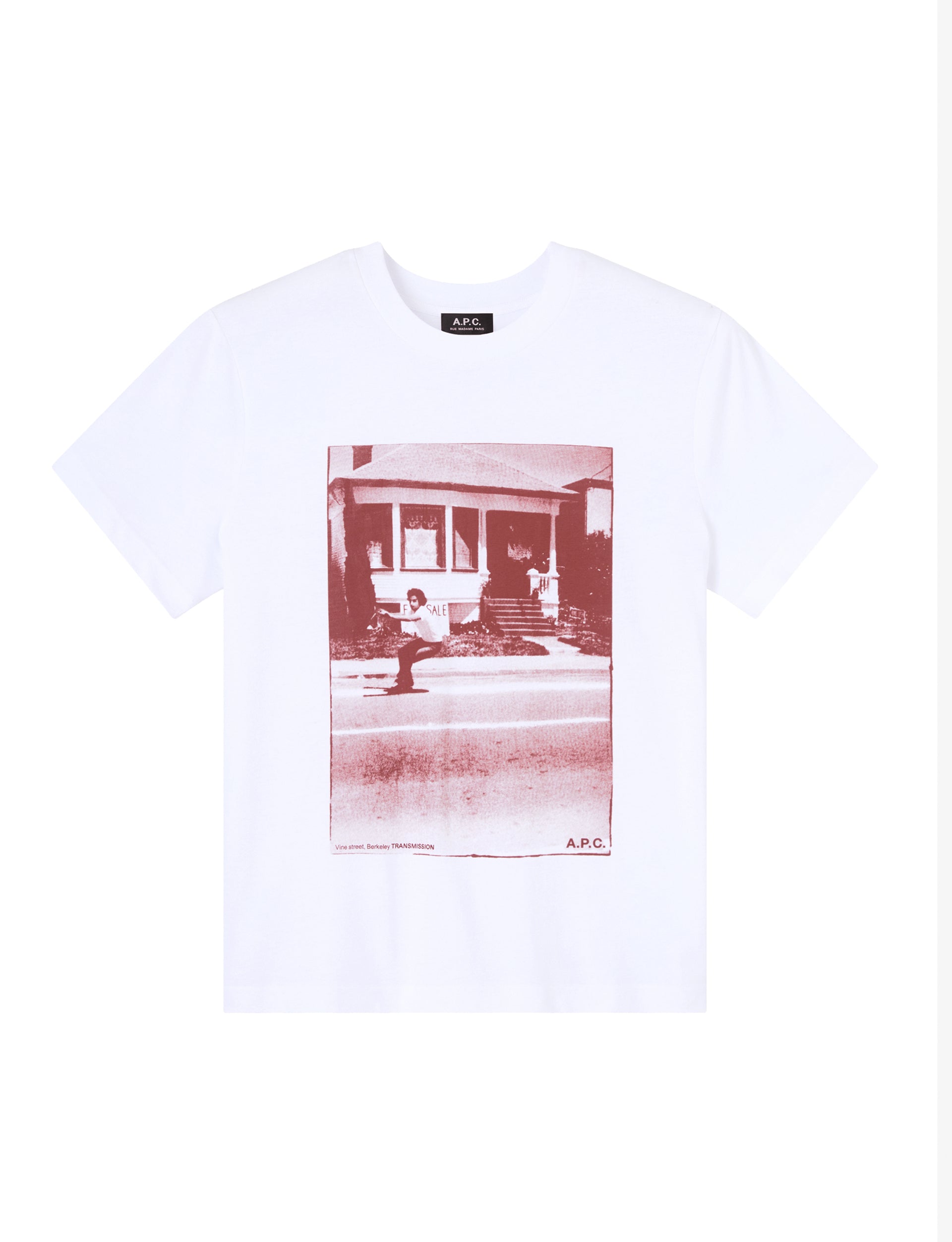 A.P.C. T-SHIRT CALIFORNIE BROWN